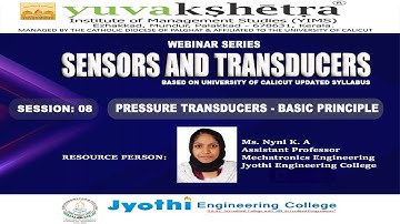 Class 8 | Sensors and Transducers | Webinar Series| Department of Computer Science | Yuvakshetra