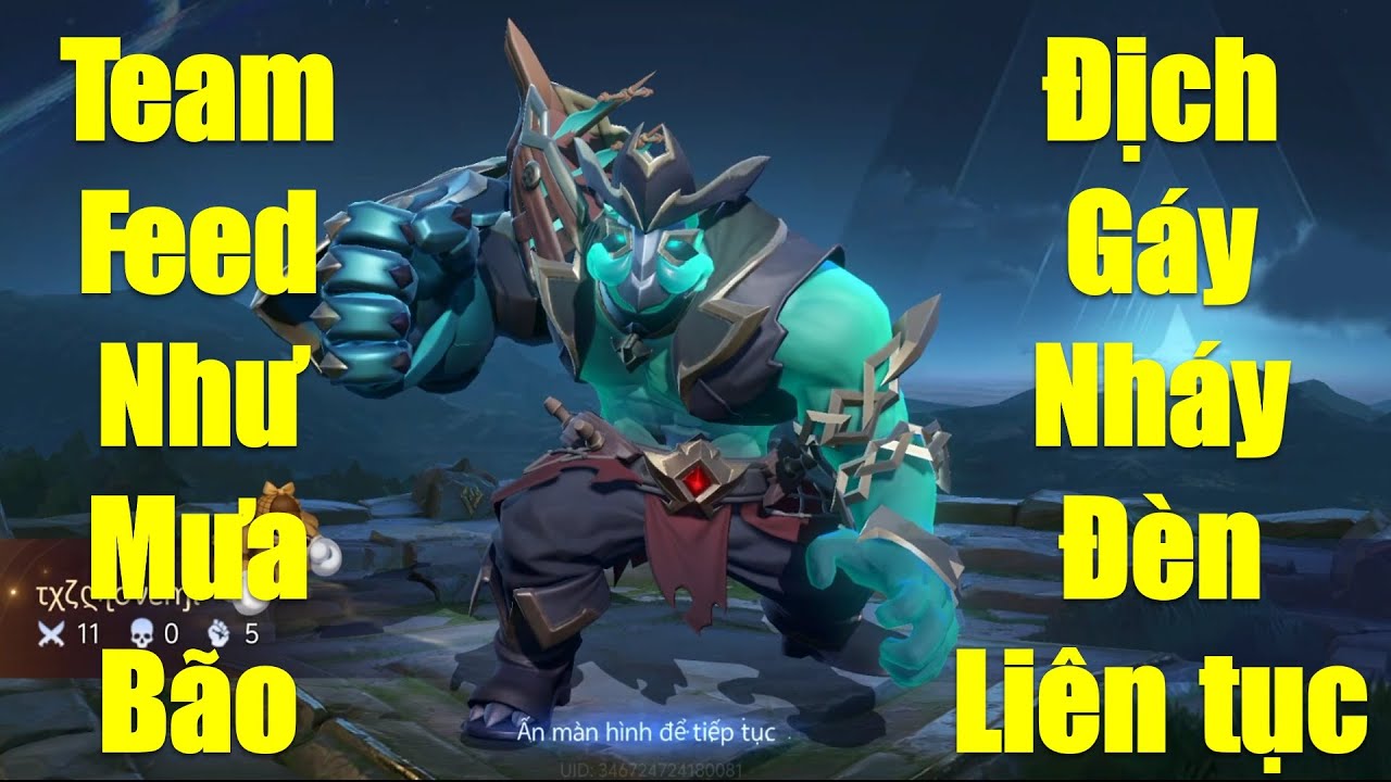 Team feed như mưa bão còn đội bạn gáy nháy đèn liên tục và cái kết ko ngờ tới của Skud