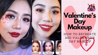 Valentine's Day Heart Makeup Tutorial | YouCam Makeup screenshot 1