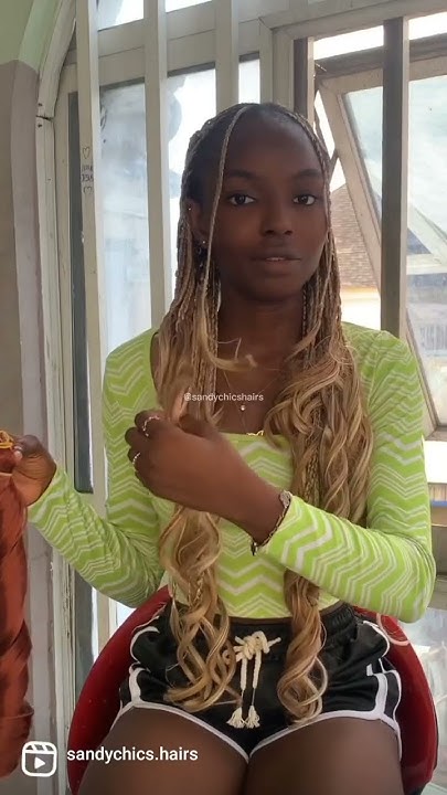  how to achieve the layered braid style/French curl braids/braid styles ...