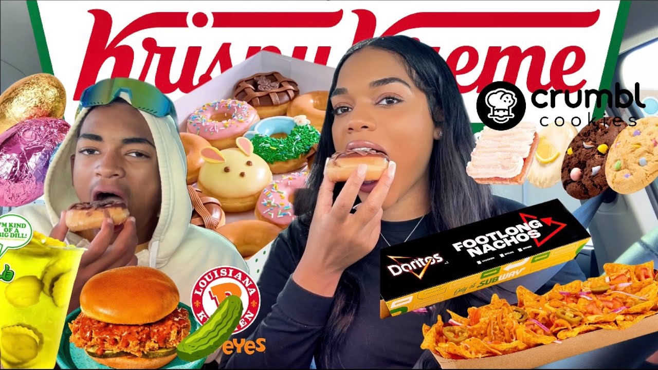 Eating ALL NEW FAST FOOD RELEASES WITH AADEN