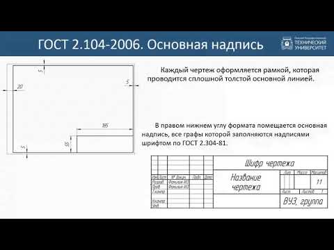 1. Правила оформления чертежей  ГОСТы ЕСКД