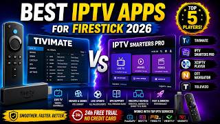 Best IPTV Apps for Firestick 2026: TiviMate vs IPTV Smarters Pro | Top 5 Players screenshot 3