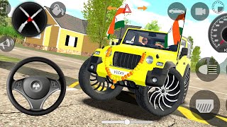 Indian Car Game - Gadi Wala Game - Car Simulator 3D Game - Modified Mahindra Thar - Android Gameplay screenshot 5