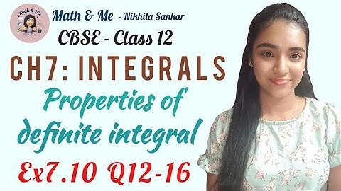 Class12 Ex7.10 Q12-16 Properties of Definite integral  #free #cbse #online #education #maths #class