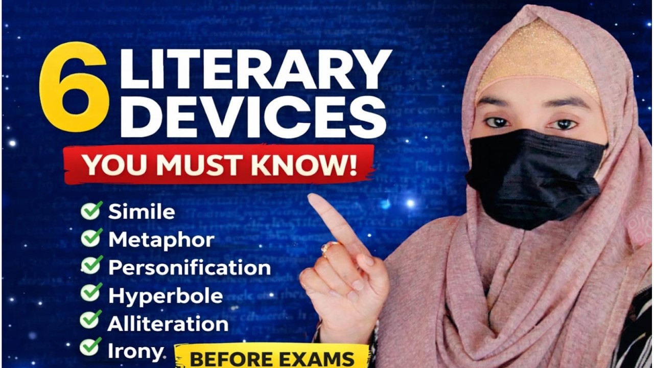 6 Most Important Literary Devices  | You Must Know Before Exams  MCQs & Examples#exampreparation