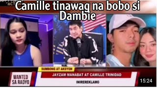 Jamill Pina Tulfo Ni Dambie Wag Puro S Dambie Gamitin Ang Utak Ang Bobo Mo Banat Ni Camille
