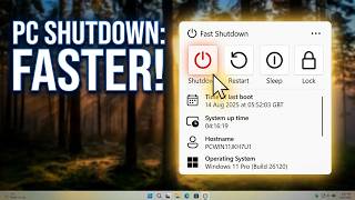 Fast Shutdown Windows 11 | Save Time With This Widget | Full App & Widget Tour!