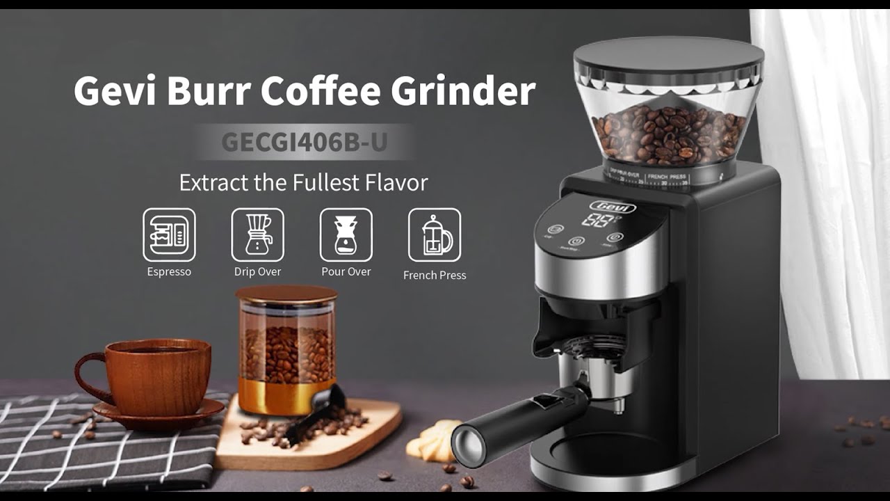 35 Grind Settings Cups Electric Conical Burr Coffee Grinder for Espresso