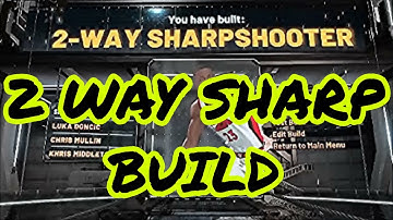 BEST 2 WAY SHARPSHOOTER SMALL FORWARD BUILD ON NBA 2K20  "2 WAY SHARP"