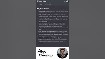 Folks Router | Algo Cleanup #FolksFinance #DeFi #Short