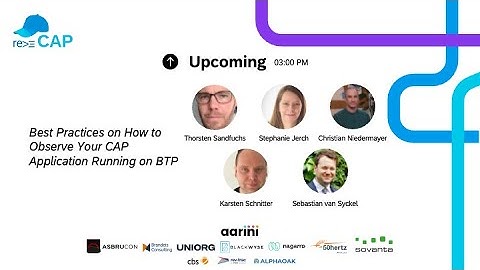 reCAP 2025: Best practices on how to observe your CAP application running on BTP