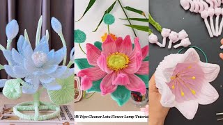 3 ideas flower table lamp tutorial with pipe cleaner