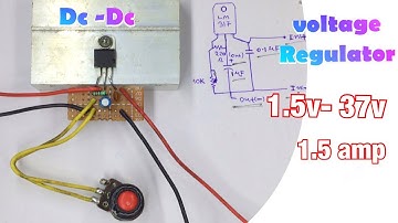 Simple Dc Voltage Regulator  1.5 to 37volt using Lm317