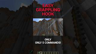 5 Command Grappling Hook Easy! #Minecraft #MinecraftCommands #MinecraftBedrock #Gaming