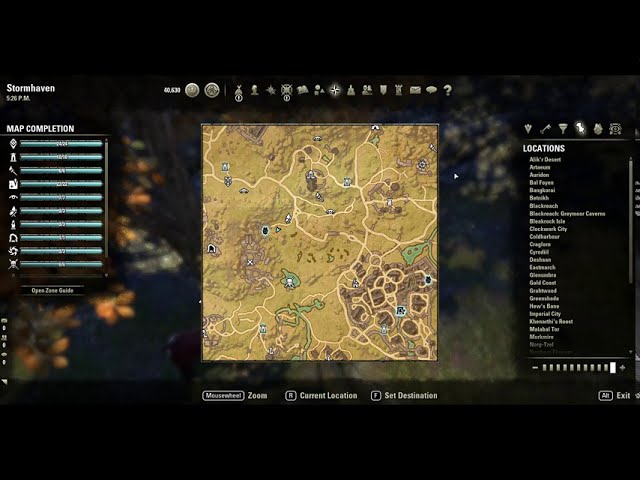 Stormhaven Map - The Elder Scrolls Online (ESO)