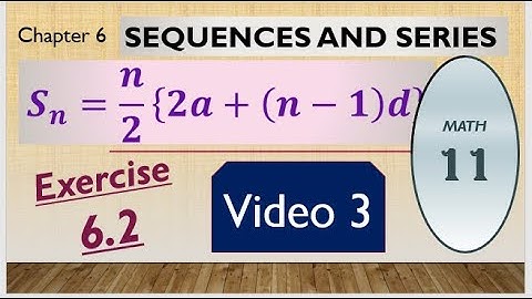 Class 11 math Exercise 6.2( video 3) Chapter 6 SEQUENCES AND SERIES by mubeen ahmed tutorials