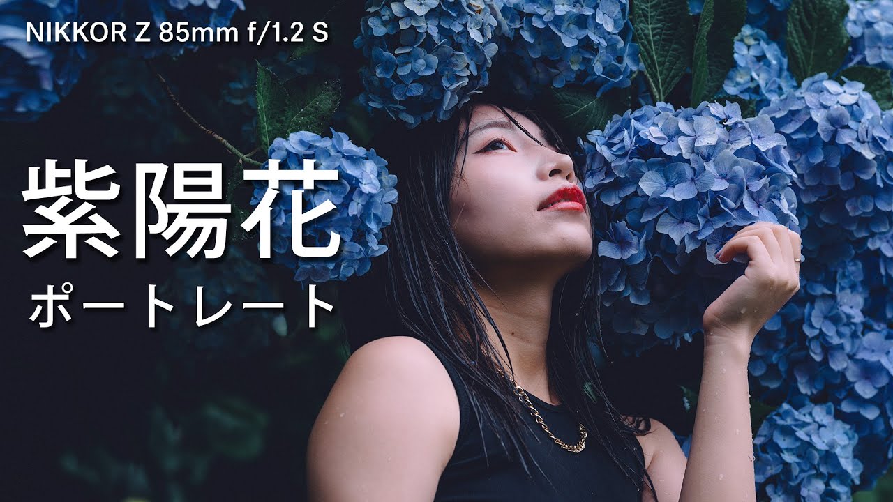 雨天の紫陽花ポートレート】85mmで切り取る美しき世界 - YouTube