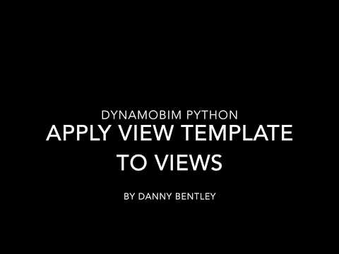 DynamoBIM Python Beginner's Guide how to apply a view template to views.