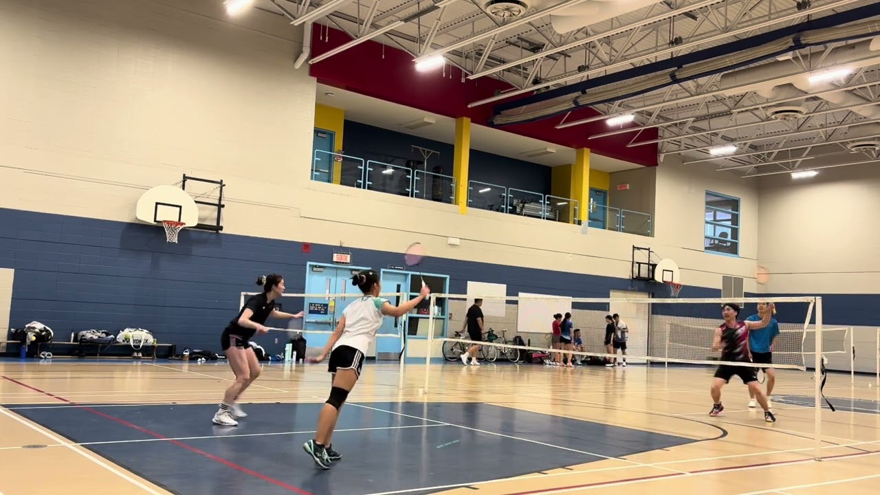 Badminton doubles match at ENA 🏸✨| Jimmy & Patrick vs Louise & Kelly | 14.06.2025