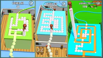Stacky Dash Gameplay Level 61-70 || stacky dash mobile gameplay