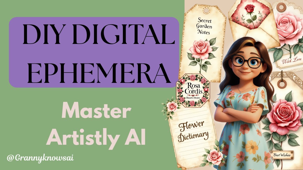 How to Create Digital Junk Journal Ephemera with Artistly AI (Easy ...