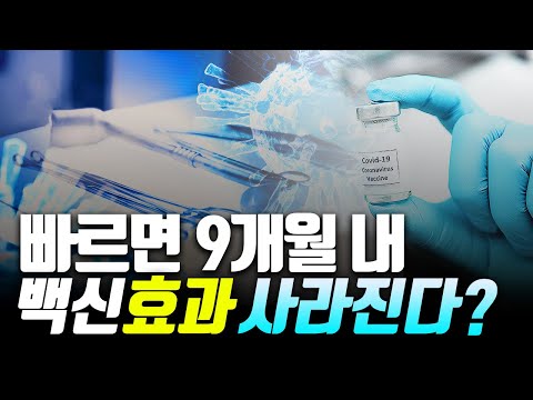 빠르면 9개월 내 백신효과 사라진다? / YTN 사이언스