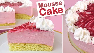 DELICIOUS Raspberry Mousse CAKE | Soft mousse texture and fresh raspberry flavor | Baking Cherry