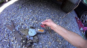 Testing a Window Regulator Electric Motor - Porsche 944