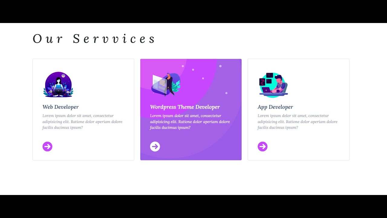 Awesome Web Card Design | Using Only HTML & CSS | @Coding Zone BD - YouTube