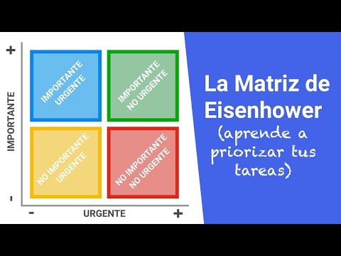 Video: Planificación De Casos De Matriz De Eisenhower