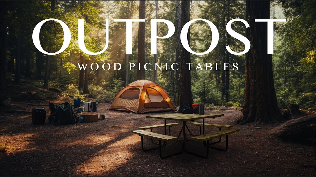 Outpost Table Outpost Wood Picnic Tables - YouTube