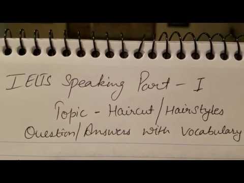 IELTS Speaking part 1 Haircut Talking about haircuts and hairstyles   YouTube