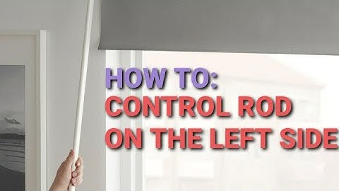 IKEA Fridans - how to change side of the control wand/rod.