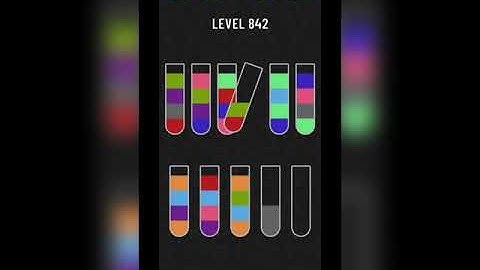 Water sort puzzle level 842