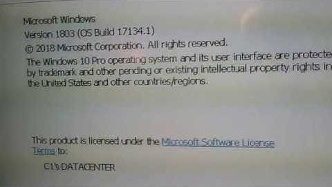 Windows 10 1803 running on a Dell OptiPlex 755