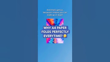 Why A4 Paper Folds Perfectly Every Time 🤯 #shorts #didyouknow  #maths #blender3d