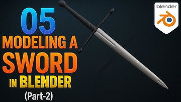 05: Modeling a SWORD (Part-2) | Blender 3D TOPOLOGY Course #blender #3d #blender3d #b3d