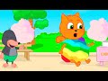 Cats Family in English - Turned Into Cotton Candy Animation 13+