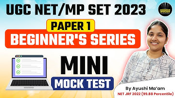MP SET/UGC NET Dec 2023 | Paper-1 Mock Test | Beginner