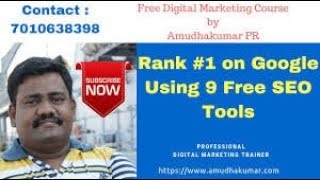 SEO Tools to Use to Rank No 1 in Google | Digital Marketing in Tamil | Neil Patel | Amudha Kumar