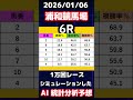 【競馬予想】2026/01/06 浦和競馬全レースAI予想！！　#競馬予想　#浦和競馬ライブ　#地方競馬予想