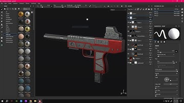 Pistol Modeling Speed Art | Maya + Substance Painter + Keyshot