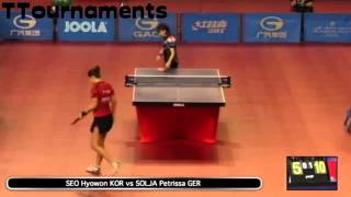Petrissa Solja Vs Seo Hyowon: Round 3: Qatar Open 2014