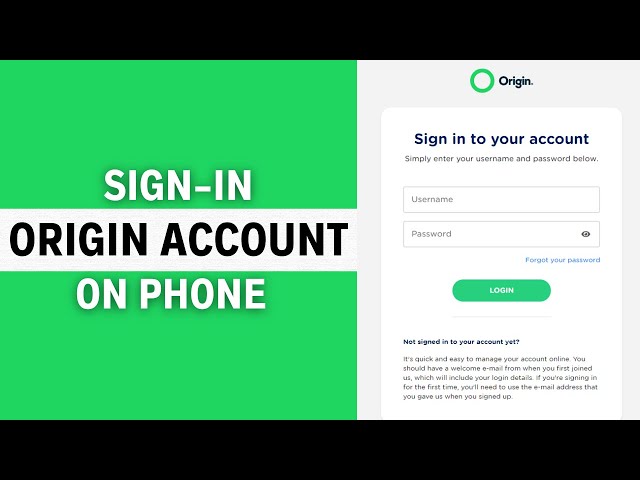 How to Login Origin Account? Sign In to Origin Account on PC