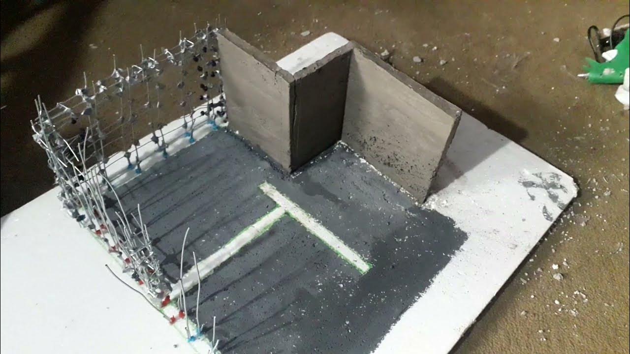 Construcción muro de hormigón armado(paso a paso) Maqueta YouTube