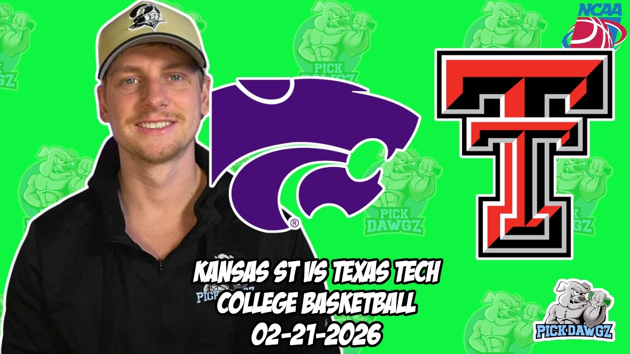 Kansas State vs Texas Tech 2/21/26 Free College Basketball Picks and Predictions | NCAAB Pick
