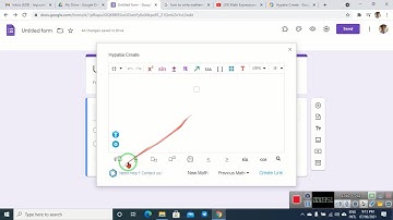 How to typing Mathematic Symbols on Google Form