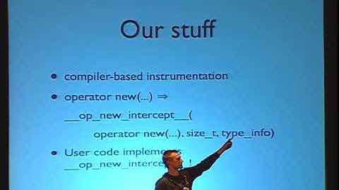 2012 LLVM Developers’ Meeting: N. Weber “A Prototype for Fast Type-Aware Memory Profiling”