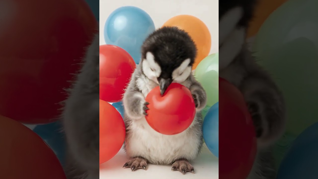 Cutest Penguin Balloon Party Ever! 